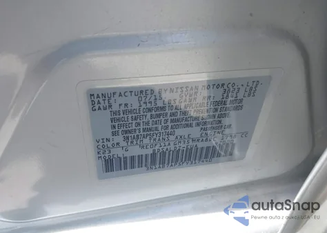 2015 Nissan Sentra Sv z USA, uszkodzony, nr VIN 3N1AB7AP5FY317440